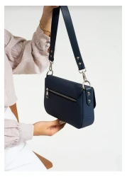 Just Polo Baguette Model Women's Shoulder Crossbody Bag 6005 - Textured Fabric Cover