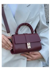 zetus Nora Model Claret Red Women's Hand and Shoulder Bag