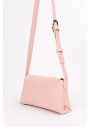 NOTHING Mini Baguette - Cross Adjustable Belt, Strap Hand and Shoulder Bag, Powder