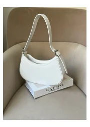 Moda Sekiz Women's Baguette Shoulder Bag with Belt Accessories