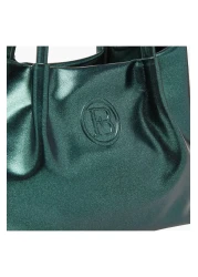Flora Bella by Shoexpress Logo Embossed Tote Bag with Detachable Strap and Snap Button Closure
