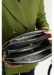 Just Polo Women's 5 Compartment Crossbody Bag Shoulder Bag and Wallet Combination