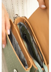 Just Polo New Season Green Women's Shoulder Bag and Wallet Combination 4 Compartment Pbu 217402