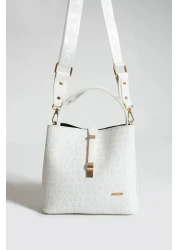 Just Polo حقيبة يد وكتف نسائية بحزام متقاطع طويل مكونة من 4 أقسام