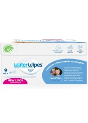 Water Wipes Purest Baby Wipes White 60 Wipes Pack of 9