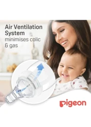 Pigeon SofTouch Peristaltic Plus Silicone Teat 01853 Medium Clear