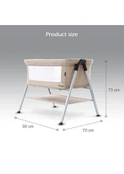 Teknum SLEEPZEN 2 Bedside Crib Bassinet - Ivory