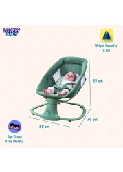 Mastela 3-in-1 Deluxe Swing &amp; Bassinet LB08105 &ndash; Multi-Functional Baby Sleeper w/ Remote, Adjustable Speeds, for Infants up to 3 Years Old -