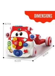 Teknum 3 - IN - 1 Baby Walker / Kids Cycle / Scooter Skates w / Musical keyboard - Red