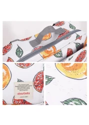 مجموعة أدوات تغيير حفاضات الأطفال من Little Story - أبيض فاكهي