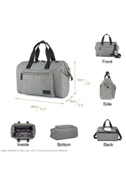 Little Story Zera Mom Dad Diaper Bag - Grey
