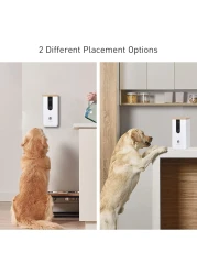 DOGNESS Smart Pet Camera: Dog Camera with Treat Dispenser and Phone App for Pet Viewing, Full HD WiFi Night Vision, Two Way Audio and Video, Cat and Dog Monitor(2.4Ghz Only)
