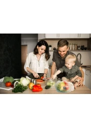 AL ARQAM Fresh Keeping Bags Food Cover 100PCS &ndash; Reusable Elastic Bowl Covers, Stretch Lids for Food Containers, Plastic Wrap Alternative for Meal Prep, Dish, Plate, Outdoor Picnic &ndash; Transparent


