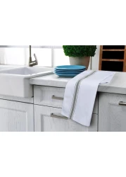 MahMir&reg; Towels Dish Towel, 16x27 Inches (40x70 cm) 100% Ring Spun Cotton Super Absorbent Linen Kitchen Towels, Soft Reusable Cleaning Bar and Tea Towels Set (6 Pack, Grey)