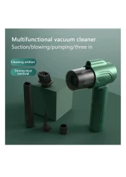 مكنسة كهربائية للسيارة، مكنسة كهربائية محمولة لاسلكية ومنفضة هواء، خفيفة الوزن للغاية وقابلة للطي، شفط نفخ 3 في 1، شحن USB، استخدام عالي الطاقة، مكنسة كهربائية محمولة