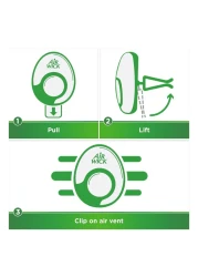 Air Wick Vent Clip Mediterranean Sun Car Air Freshener Yellow 2.5ml