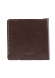 Big Skinny Mens World Leather BiFold Slim Wallet Holds Up to 35 Cards Brown