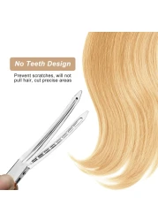 Korintin Hair Styling and Sectioning Clips Metal Duck Bill Clips Alligator Roller Clips for Long Thick Hair Salon Clips 24 Pack Silver