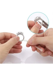 Ring Size Adjuster for Loose Rings Guard Clips Transparent Ring Tightener Sizer Adjusters resizer Fit Almost Any Rings 6 Different Sizes Transparent6Pcs