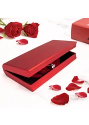 Engagement Ring BoxRing Rose Box Surprise Jewelry Storage Holder for woman as Proposal Engagement Wedding Ring Jewelry Gift Case in Valentines Day ect