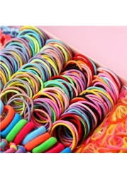 786 pcs Colorful Hair Clips Ties Ponytail Holders Rubber Bands for Girls and Toddlers Hair Accessories Set