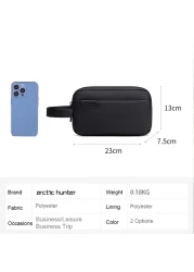 Arctic Hunter Unisex Handbag Durable Premium Water Resistant Carry All Bag with Pockets for Men in Daily Use K00580 Black