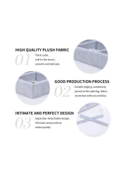 Stackable 12 grid Grey Velvet Jewelry Tray Showcase Removable Display Storage Box for Girls Women