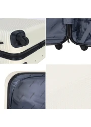 VIPTOUR ABS Hardside 3Pcs Trolley Luggage Set Spinner Wheels With Number Lock 20/24/28 Inches