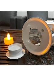 LAVISH 2-PACK Vintage Hanging Lantern Tea Light Candle Holder, Arabic Lantern For Ramadan, Home decor tabletop Indoor &amp; Outdoor (BLACK+WHTIE)