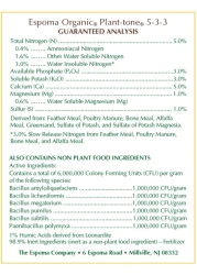 Espoma Organic PlantTone 533 Natural Organic All Purpose Plant Food 4 lb Bag The Original Organic Fertilizer for All Flowers Vegetables Trees and Shrubs