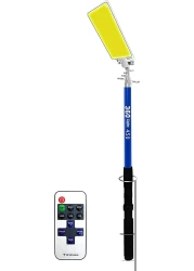 مصباح تخييم Conpex 360 درجة بقوة 800 وات ، متعدد الوظائف خارجي LED صنارة صيد 5 متر مصباح تخييم مع جهاز تحكم عن بعد بالأشعة تحت الحمراء 3 أوضاع - مصباح تخييم عالي الطاقة