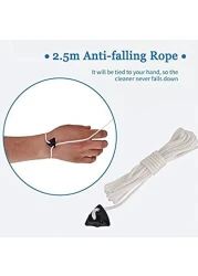 ABBASALI side Glass Wiper Window Cleaner Surface Cleaning Brush Triangle Cleaning Tools for High House Glass Windows Thickness 3-8mm(model may change according to avaibility)