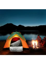 LB-20348 4 Person Camping Tent Large Waterproof Family Tent - Multicolors