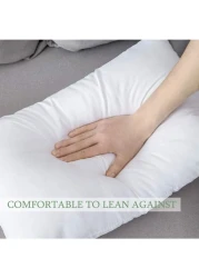 Krude 100% Cotton 900Grm Hollow Siliconized Fiber Press Pillow 1Pc Cotton, White 50X75cm