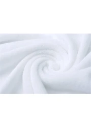 MahMir Luxury White Bath Towels Large - Circlet Egyptian Cotton Highly Absorbent Hotel spa Collection Bathroom Towel 70 * 140 cm (White, Pack of 4 Towels)