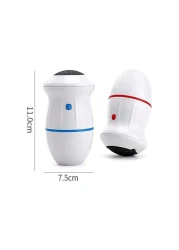 Remover Electric Foot Grinder for Hard Skin, Professional Velvet-Smooth Pedicure Tools, Dual Charging Methods, Callus Remover for Soft Feet, White + Red