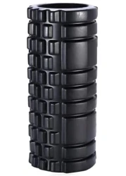 ULTIMAX EVA Yoga Foam Roller Floating Point Gym Physio Massage Fitness Equipment Massager for Muscle Multicolor (Black) - 35cm