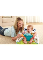 مقعد أرضي عمودي للأطفال مقعد دعم أرضي مريح وقابل للحمل للجلوس واللعب والتطور كرسي أطفال خفيف الوزن وآمن للأطفال من عمر 3 إلى 12 شهرًا