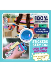 PURPLE LADYBUG Decorate Your Own Water Bottle for Girls Great Gift for Girls Fun DIY Crafts Activity Birthday Gifts Ideas 6 Year Old Girl Birthday Gift Girls Gifts Age 68