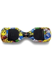 ملصق جلدي لسكوتر كهربائي ذاتي التوازن غطاء حماية من مادة البولي فينيل كلوريد للأطفال يتضمن حقيبة حمل ومكبرات صوت بلوتوث