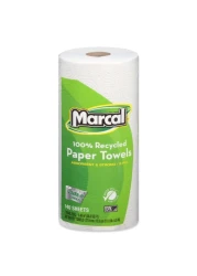 Marcal Paper Towels USizeIt Sheets 2 Ply 140 Sheets Per Roll 100 Recycled 12 Roll Out Rolls Per Case Green Seal Certified Paper Towel Rolls 06183