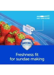 Ziploc Gallon Food Storage Freezer Slider Bags Power Shield Technology for More Durability 24 Count