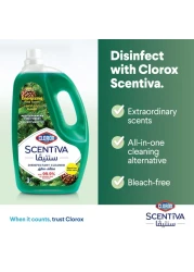 Clorox Scentiva Disinfectant Floor Cleaner, Mediterranean Pine Forest, 3L
