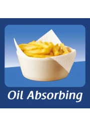 ألوكوزاي مناديل مطبخ من طبقتين بيضاء 60 منديلا 6 لفافات