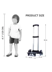 Eazy Kids - School Bag wt Trolley, Blue