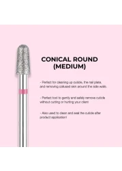 Kiara Sky Cuticle Bit and Bundle Diamond Cuticle Drill Bits Long Lasting Nail Drill Bits Professional Cleaner Tool for Under Nails Cuticle Bit Bundle