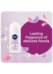 NIVEA Antiperspirant Roll-on for Women Pearl &amp; Beauty 50ml Pack of 2