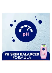 NIVEA Shower Gel Body Wash Waterlily &amp; Oil with Caring Oil Pearls and Waterlily Scent 250ml Pack of 2