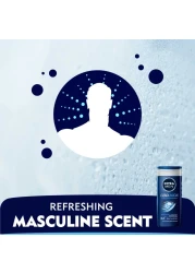 NIVEA MEN 3in1 Shower Gel Body Wash Cool Kick 24h Fresh Effect Masculine Scent 250ml