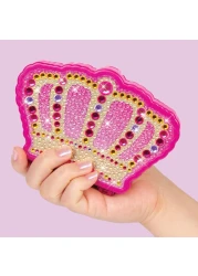 Make It Real Juicy Couture Bejeweled Beauty Cosmetic Compact Glam for Eyes Lips Face Crown Shaped Makeup Case Girls Kids Ages 6